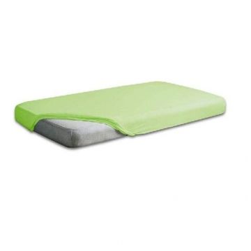 Cearceaf din velur cu elastic 120x60 cm Green 40