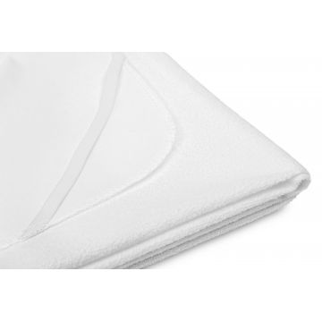 Cearceaf impermeabil din frotte cu elastic pe colt,compatibil saltea 120x60 cm Sensillo Alb
