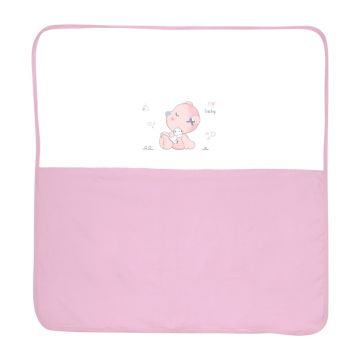 Paturica bumbac 90x90 cm Za Za Pink