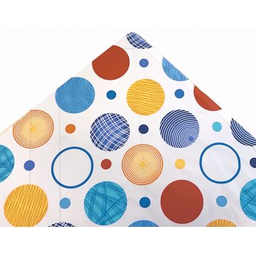 Paturica dubla de vara bebelusi DeLuxe 98x78 cm buline colorate