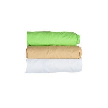 Set 3 x cearceaf cu elastic pt patut de 140x70 cm cappucino+alb+verde