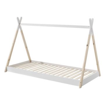 Pătuț pentru copil Vipack Tipi, 90 x 200 cm, alb