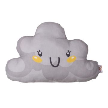 Pernă din amestec de bumbac pentru copii Mike & Co. NEW YORK Pillow Toy Hurro, 21 x 40 cm, gri