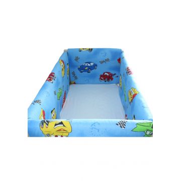 Set aparatori patut, Maxi, Cars, albastru, 120x60cm