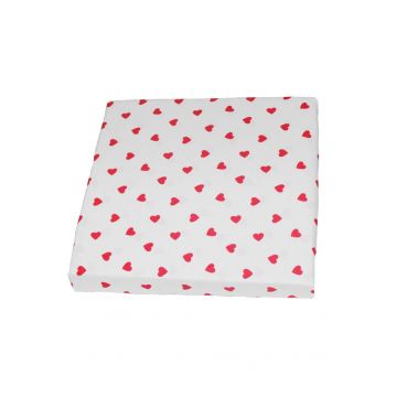Cearceaf patut, Red hearts, 120x60cm