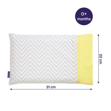 Fata de perna Clevamama Grey pentru bebelusi cu imprimeu 31x22 cm Fata de perna Clevamama Grey pentru bebelusi cu imprimeu 31x22 cm