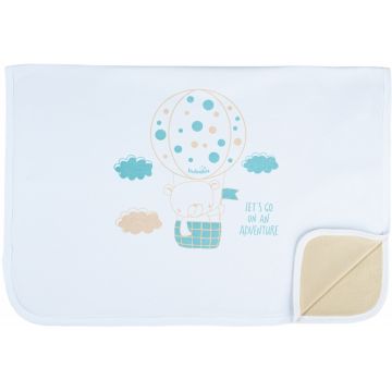 Patura bebe din bumbac in strat dublu Adventure 70x90cm