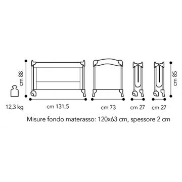 Patut voiaj Brevi Dolce Sogno 233 pliabil, cu masuta infasat, arcada jucarii, etaj intermediar, plasa insecte si geanta transport Patut voiaj Brevi Dolce Sogno 233 pliabil, cu masuta infasat, arcada jucarii, etaj intermediar, plasa insecte si geanta transport