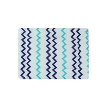 Perna slim, alba cu ancore si zig-zag, 37x28cm