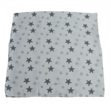 Scutec muselina Stars bumbac organic 90x90 cm SeviBebe