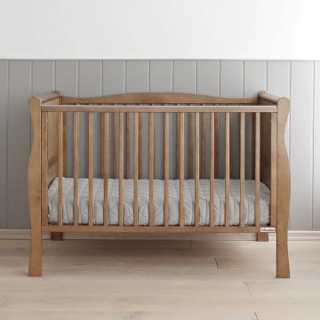 Patut din lemn masiv transformabil pentru bebe si junior Noble Vintage 140 x 70 cm