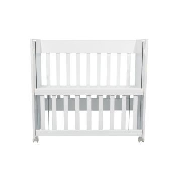 Patut Nichiduta White Mini Cot cu laterala culisanta 90x40 cm