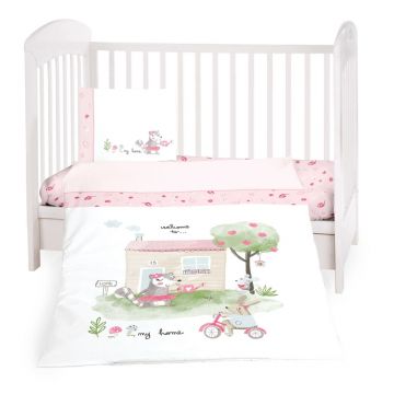 Set lenjerie patut cu 5 piese KikkaBoo My Home