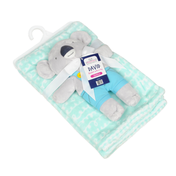 Set paturica Carol Baby Blanket si jucarie de plus Koala 01