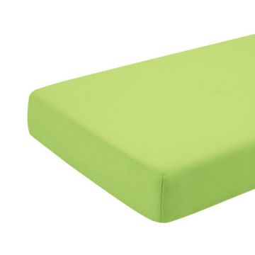 Cearceaf verde KidsDecor cu elastic din bumbac 70x110 cm