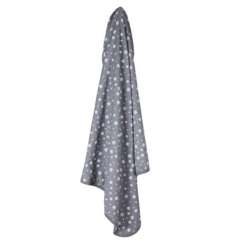 Paturica 85x85 cm din bumbac organic 100 BabyCosy Grey