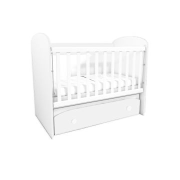 Patut cu leganare Diana 1 alb-alb D101 Patut cu leganare Diana 1 alb-alb D101