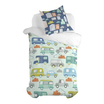 Lenjerie de pat din bumbac pentru copii Moshi Moshi Holidays, 140 x 200 cm