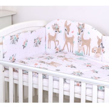 Contempt Reliable Bend Set lenjerie din bumbac cu protectie laterala pentru pat bebelusi 120 x 60 cm Caprioara - PaturiCopii.ro Contempt Reliable Bend Set lenjerie din bumbac cu protectie laterala pentru pat bebelusi 120 x 60 cm Caprioara - PaturiCopii.ro