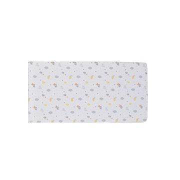 Cearceaf din bumbac cu elastic 120x60 cm Grey clouds