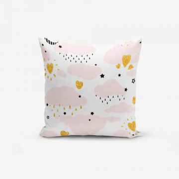 Față de pernă cu amestec din bumbac Minimalist Cushion Covers Pink Clouds Modern, 45 x 45 cm Față de pernă cu amestec din bumbac Minimalist Cushion Covers Pink Clouds Modern, 45 x 45 cm