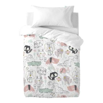 Lenjerie de pat din bumbac pentru copii Moshi Moshi Best Buddies, 100 x 120 cm