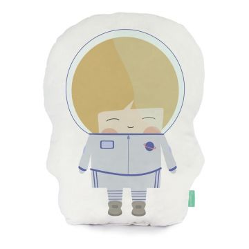 Pernă din amestec de bumbac Happynois Astronaut, 40 x 30 cm