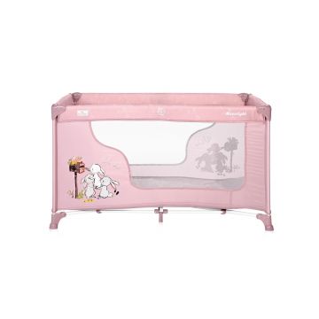 Patut pliabil Moonlight 1 nivel Beige Rose Rabbits
