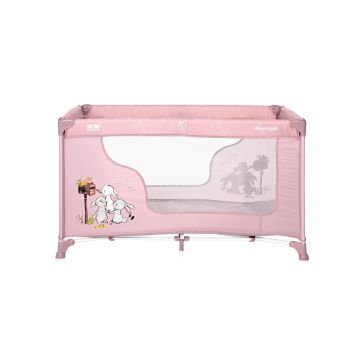 Patut pliabil Moonlight 1 nivel Beige Rose Rabbits