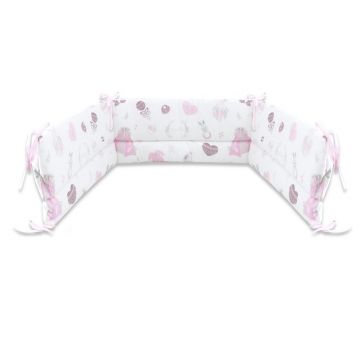 Aparatoare laterala 180x30 cm Baby Shower Pink MimiNu