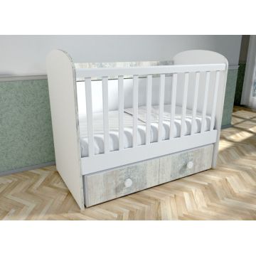 Patut cu leganare Diana 2 Alb-Antik A428 Patut cu leganare Diana 2 Alb-Antik A428