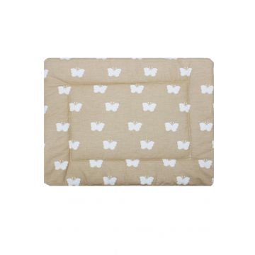 Perna slim, crem cu fluturas, 37 x 28 cm