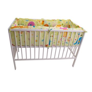 Lenjerie patut cu 5 piese 120x60cm Zoo Verde Lenjerie patut cu 5 piese 120x60cm Zoo Verde