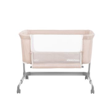 Patut Co-Sleeper KikkaBoo Lulu Beige 92x56 cm cu inaltime reglabila