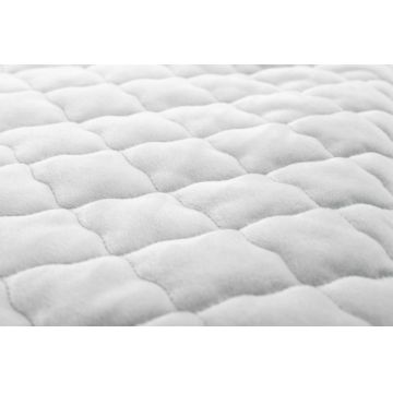 Protectie laterala patut Sensillo Karo Forest 180x30 cm cu doua fete,suprafata din bumbac imprimatplus, umplutura antialergica,prindere cu panglici