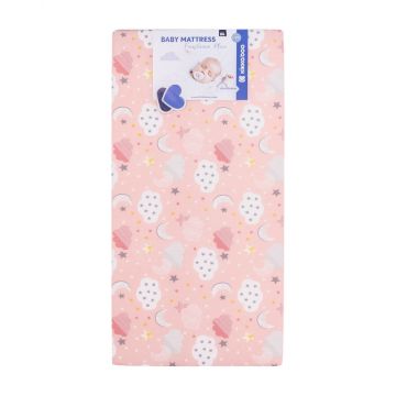 Saltea cu husa detasabila KikkaBoo Fantasia Plus 120x60x8cm Clouds Peach Saltea cu husa detasabila KikkaBoo Fantasia Plus 120x60x8cm Clouds Peach