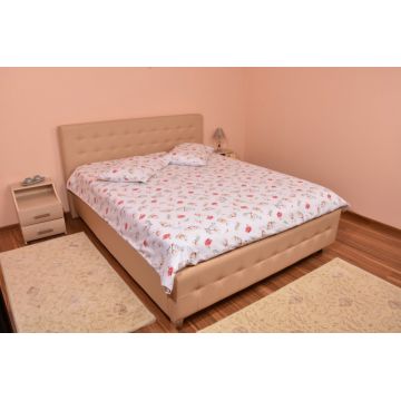 Lenjerie pat 140x200160x200 cm 4 piese flori de bumbac