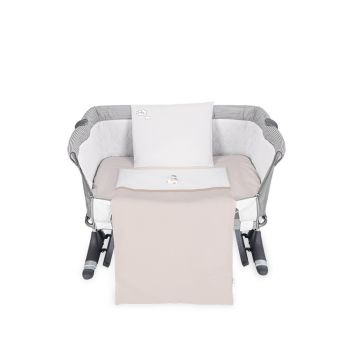 Lenjerie patut cu broderie Mini Cot KikkaBoo Dreamy Flight