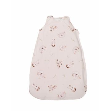 Sac de dormit de iarna 95 cm bumbac ranforce Bunnies Beige