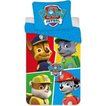 Set lenjerie pat copii Paw Patrol Team 100x135 + 40x60 SunCity