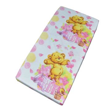 Cearceaf din bumbac cu elastic Nichiduta 120x60 cm Flower Fairy Tale