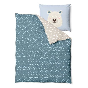 Lenjerie din bumbac pentru copii Bonami Selection Bear, 140 x 200 cm