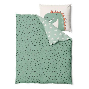 Lenjerie de pat pentru copii din bumbac pentru pat de o persoană 140x200 cm Dino – Bonami Selection