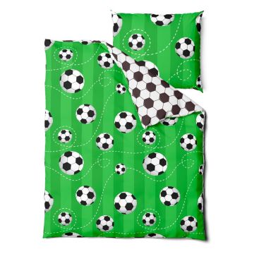 Lenjerie din bumbac pentru copii Bonami Selection Soccer, 140 x 200 cm