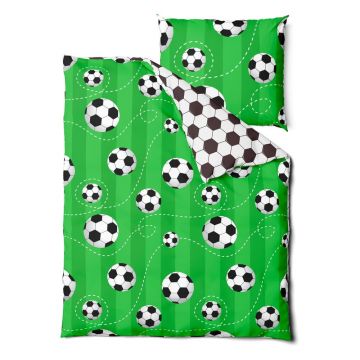 Lenjerie de pat pentru copii din bumbac pentru pat de o persoană 140x200 cm Soccer – Bonami Selection