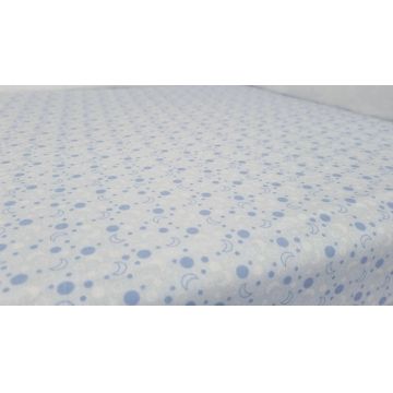 Set cearceafuri Blue Moon KidsDecor cu elastic din bumbac 60x120 cm