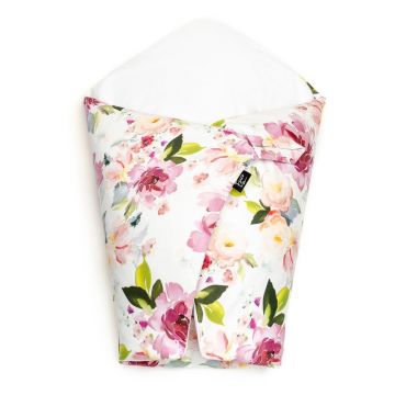 Păturică de înfășat din puf și pene ESECO Watercolor Flowers