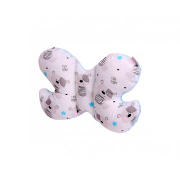 Perna bebelusi Butterfly Minky Teddy Blue