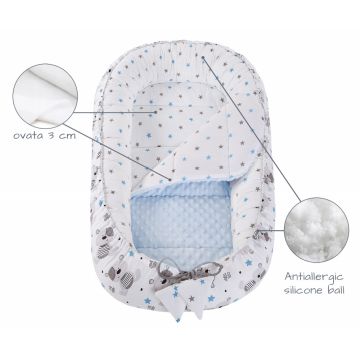 Set 5 in 1 Babynest Minky Teddy Blue