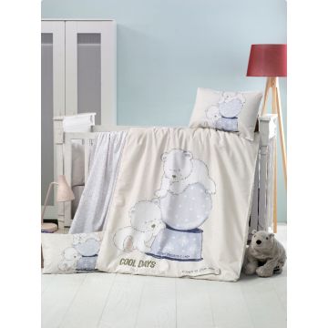 Set lenjerie 6 piese Bumbac Ranforce Frozen 120x60 cm